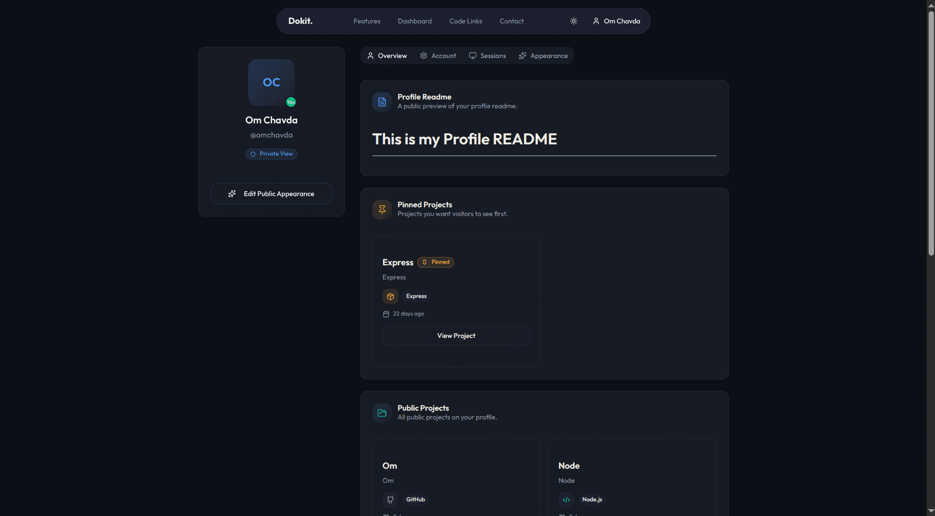 Project screenshot