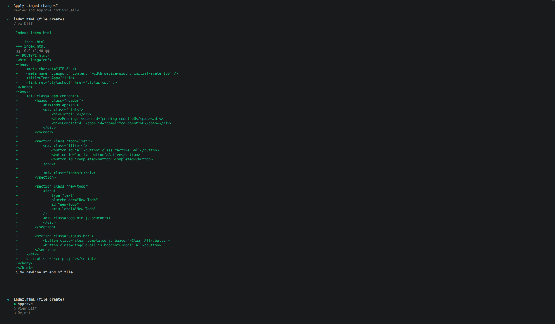 Project screenshot