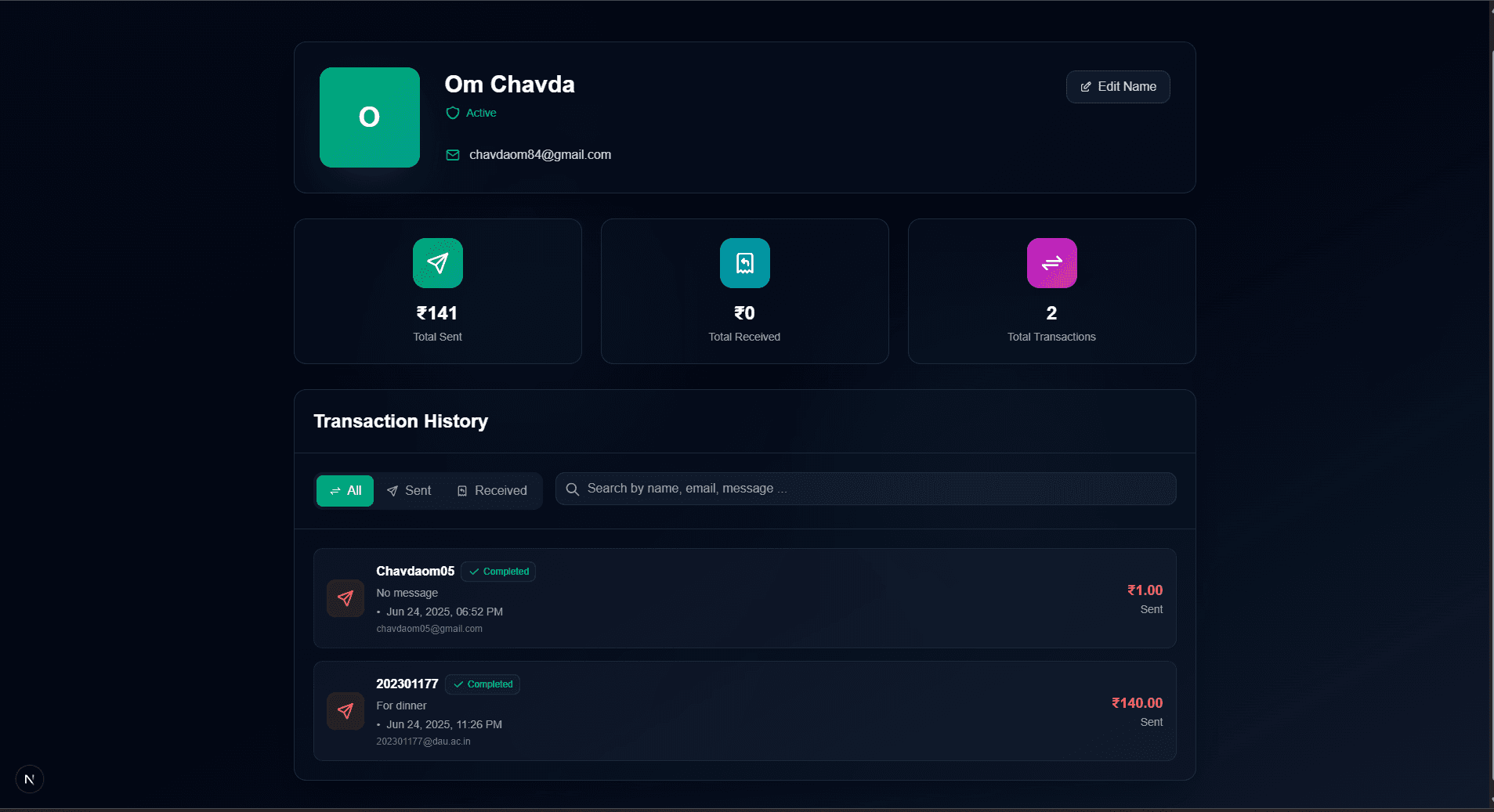 Project screenshot